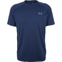 Under Armour T-Shirt fonctionnel 'Tech 2.0' bleu marine / gris