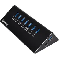 Sandberg 133-82 - Adaptateur Hub 7 ports USB 3.0, noir
