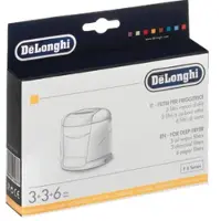De'Longhi Delonghi Filtres pour friteuse Filtre à vapeur de graisse, à charbon actif Type : F6-12 (1 paquet)