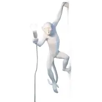 Seletti Lampe de Table , Monkey Lamp, Blanc, Salon / séjour, Plastique, Design