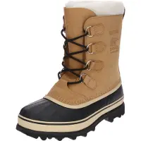 Sorel - Après-skis chauds et imperméables - Bottes Caribou Buff Men pour Homme en Cuir - Taille 45 - Marron