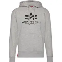 Alpha industries Sweat-shirt gris chiné / rouge sang / noir