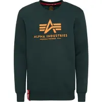 Alpha industries Sweat-shirt sapin / mandarine / rouge / blanc