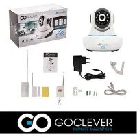 Goclever Kit de vidéosurveillance Eye Home Delta avec câble, Caméra réseau, Blanc