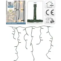 ECD-Germany Icicle light 6 m x 52 cm blanc 180 pièces