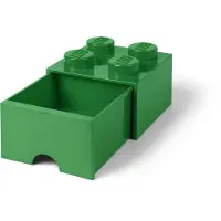 LEGO Tiroir de stockage - 4 Boutons - 25x25x18 - Vert - - UneTaille - Tiroir