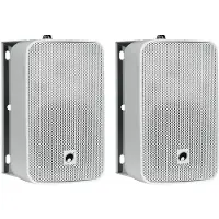 Omnitronic ODP-204 set d'enceintes d'installation 4 pouces, blanc