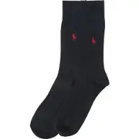 Ralph Lauren Chaussettes 'RIB EGYPTIAN-SOCKS-2 PACK' bleu foncé