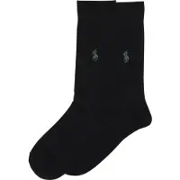 Ralph Lauren Chaussettes 'RIB EGYPTIAN-SOCKS-2 PACK' noir