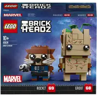 LEGO Groot et Rocket - BrickHeadz 41626
