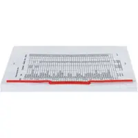 Pierre by Elba 100 Clip Archivage Metal Recouvert De Pvc Rouge