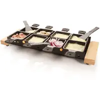 Boska Partyclette XL - Set de gril à raclette - 8 personnes - Noir - 48x18 cm