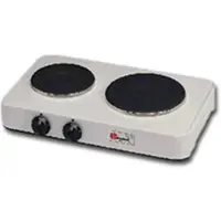 CFParker 5322 P White Flat Surface Sealed Plate 2 Cooker(s), Plaque de cuisson amovible, Blanc