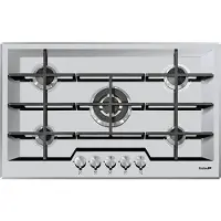 Foster KE 79.5F.FT Noir, Acier inoxydable Encastrable Gaz 5 Brûleur(s)
