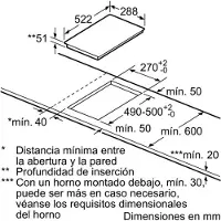 Balay Table de cuisson à induction 3EB939LQ 30 cm (3 zones de cuisson)