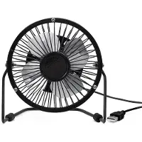 Kikkerland Mini ventilateur USB noir