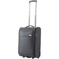 Carryon Valise cabine Air Zachte, 55 cm - Bagage à main, trolley à 2 roues, 37 litres - Noir