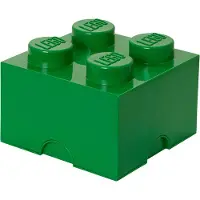 LEGO Boîte de Rangement Lego Brick 4 Vert