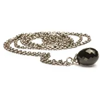 Trollbeads DamenCharmskette 925 Sterling Silber Fantasy mit Onyx 70 cm TAGFA00002 Silver Onyx, (Argent sterling 925)