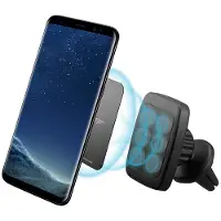 Spigen H12 Support de téléphone pour bouches d'aération de voiture magnétique - noir