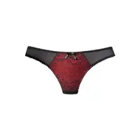 Jette String rouge / noir