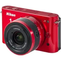 Nikon 1 J1 rouge + objectif NIKKOR 10-30 mm VR