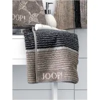 JOOP! Serviette de douche taupe / gris clair / noir