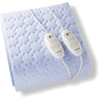 Inventum HN236I - Sous-couverture électrique - 2 personnes - 150x150 cm - Polaire - Bleu clair