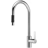Dornbracht Mitigeur monocommande TARA ULTRA avec douchette rétractable, portée de 240 mm, 33870875-06