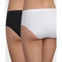 Dim Lot De 2 Culottes Maxi Noire Et Blanche En Coton Bio