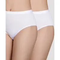 Dim Lot De 2 Slips Femme En Coton Bio Blanc Dim Ecosmart