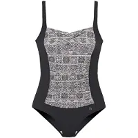LASCANA Maillot de bain modelant noir / blanc