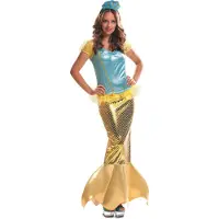 MOM Little Mermaid Woman Costume Jaune M-L Enfants