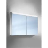 Schneider PATA LED Armoires de toilette, 2 portes 60/60cm, 1195x120x756mm, éclairage supérieur variable, 161.120.02.02