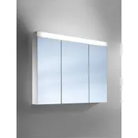 Schneider PATA LED Armoire de toilette, 3 portes 30/40/30cm, 995x120x756mm, éclairage supérieur variable, 161.101.02.02