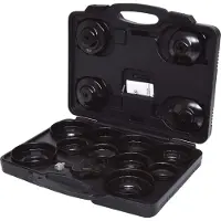 Ks Tools Jeu de clés pour filtre à huile 3/8" 16 pces Clé pour filtre à huile Griffe