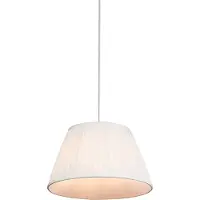 QAZQA Suspension rétro blanche 35 cm - Plisse