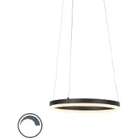Paul Neuhaus Lampe suspendue noire Titus Ø 40 cm