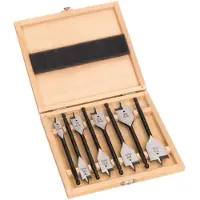 Milwaukee 4932352504 Set Mèches Plates À Façonner - Dans Coffret Bois (8 Pièces) -