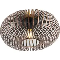 TRIO Plafonnier JOHANN cuivre antique Ø 40cm