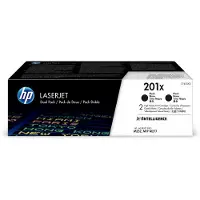 HP 201X Toner Noir Lot de 2 (Grande Capacité)