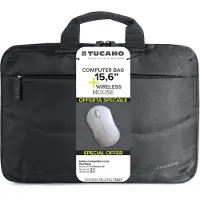Tucano Sac ordinateur portable Idea 15.6 + souris sans fil Noir