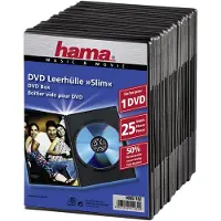 Hama Slim Dvd Jewel Case 51182 25 Units Noir