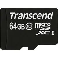 Transcend Premium - Carte mémoire flash (adaptateur microSDHC/SD intégré) - 64 Go - UHS Class 1 / Class10 - 300x - microSDXC UHS-I