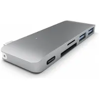 Satechi Type-C USB Passthrough Hub Space Grau USB-C