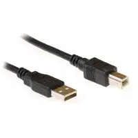 Eminent EC2402, 1.8 m, USB A, USB B, USB 2.0, Mâle/Mâle, Noir