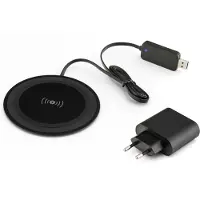 Caliber Chargeur sans fil Qi - avec adaptateur Noir (PSQ10C-B)