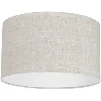 QAZQA Abat-jour en tissu gris clair 35/35/20