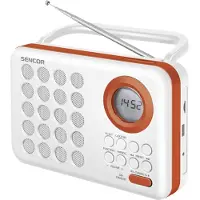 Sencor SRD 220 WOR Digital FM radio Clock Digital Orange, White