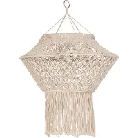 QAZQA Abat-jour en macramé naturel 90 cm